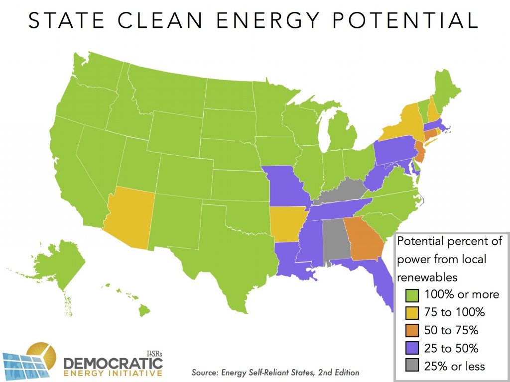 state clean energy potential ESRS ILSR