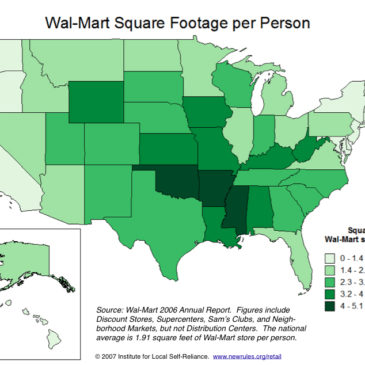 Walmart Square Footage per Person