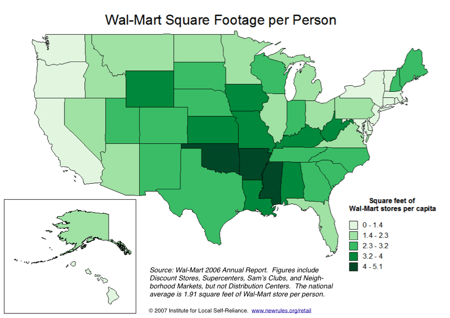 Walmart Location Facts