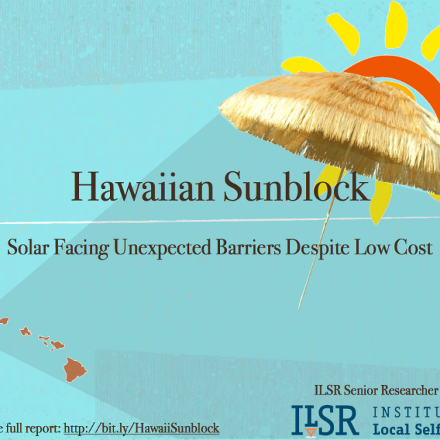Report Hawaiian Sunblock Solar Facing Unexpected Barriers Despite