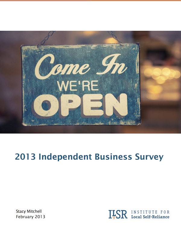 2013 Independent Business Survey Cover Image