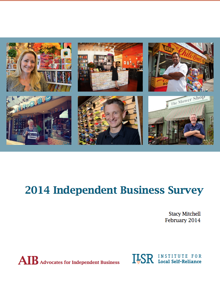 Image: 2014 Independent Business Survey Cover