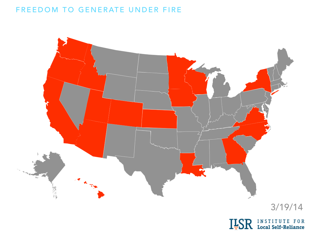 state policy battlegrounds over net metering and distributed generation 2014-0321