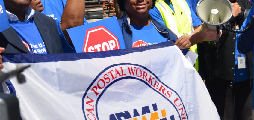 Photo: American Postal Workers Union for the Postal Workers' National Day of Action.