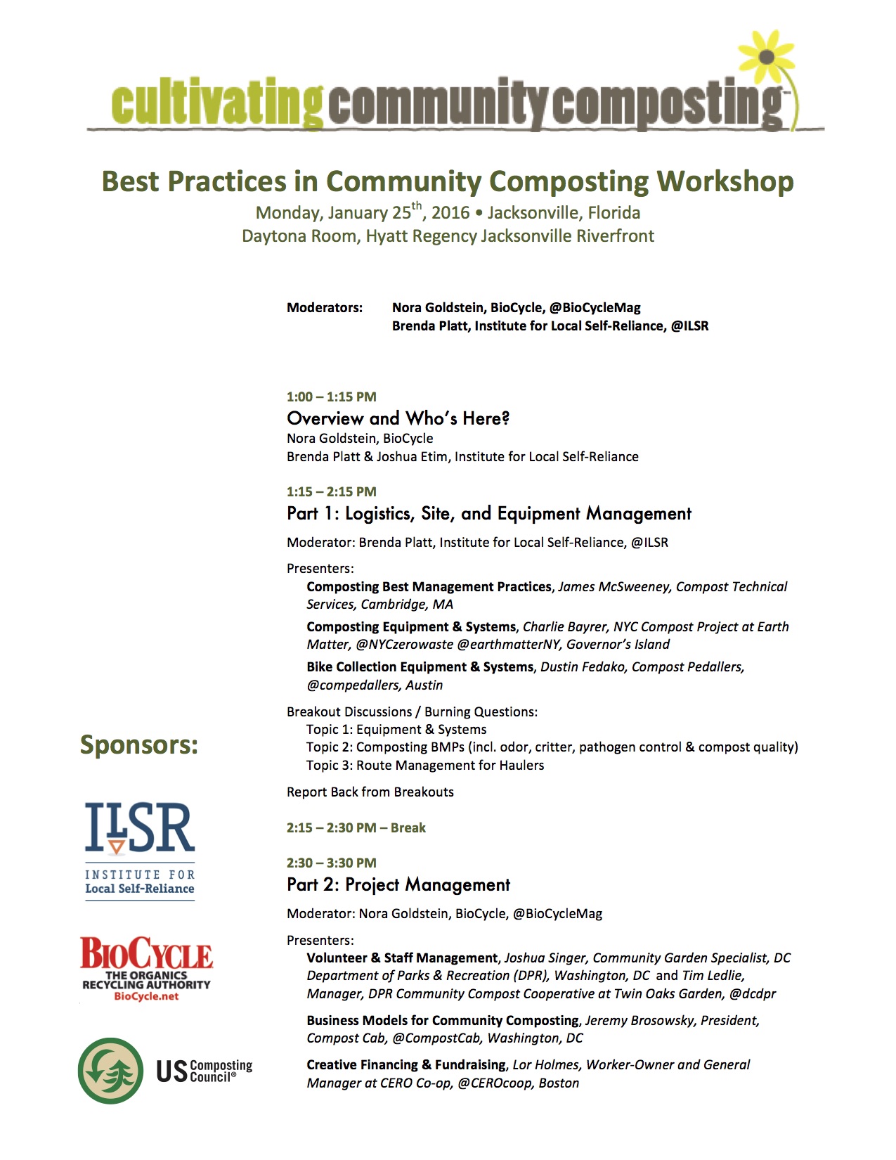 Best Practices in Community Composting agenda 01-24-16 version (1)