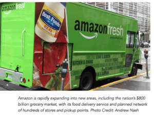 Amazon new areas food delivery